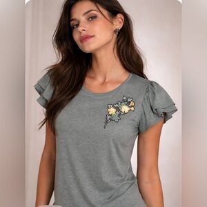 Dainty Fem Ruffle Top
NWT